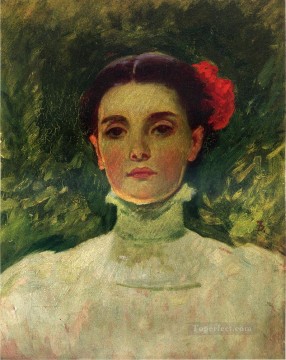 フランク・デュベネック Painting - マギー・ウィルソンの肖像 フランク・デュヴェネックの肖像